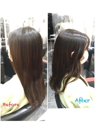 ロング カラー Annon プライベートサロンのヘアスタイル