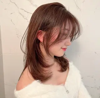 ロング 京都レイヤーカット/ 縮毛矯正/羽柴りくのヘアスタイル