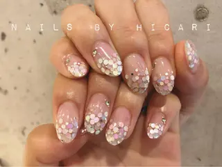 ショート カラー ネイル マツエク・マツパ illum hicariのネイルデザイン