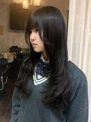 ロング SEA A KA所属・木村 心海☆明石のヘアスタイル