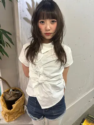 ロング 似合わせレイヤーカ ット　ʚɞ riiのヘアスタイル