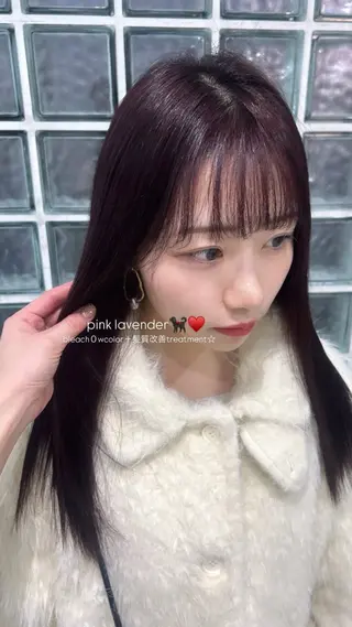 ロング カラー 愛結 暖色カラー🎀🩰のヘアスタイル