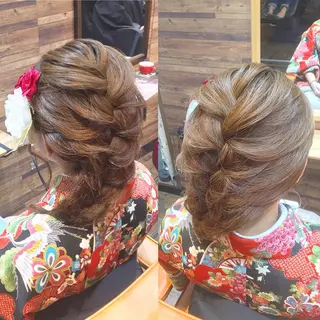 ミディアム ヘアアレンジ Eleanor 静岡店所属・川名 充✂️のヘアスタイル