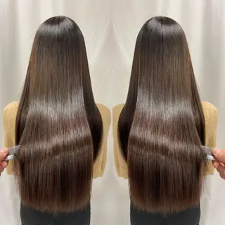 ロング パーマ 髪質改善/縮毛矯正 /ブリーチ矯正/岡部のヘアスタイル