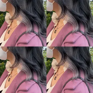 ミディアム カラー 大人可愛い透明感🌟 小顔・韓国髪🌟野中のヘアスタイル