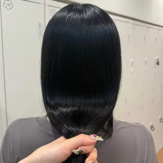 ミディアム カラー ヘアアレンジ キヨミ 韓国レイヤーカットのヘアスタイル