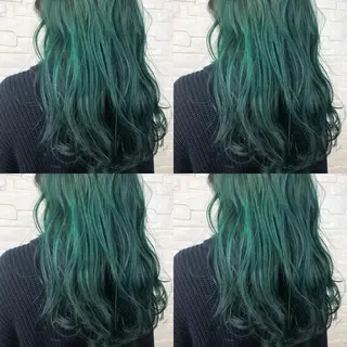 ロング カラー 上川 開生のヘアスタイル