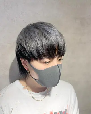 ショート カラー メンズ Selene hair 難波店のヘアスタイル