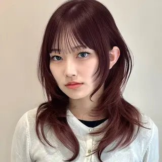 ミディアム 🌹ハッシュカット、 レイヤー韓国ヘア🌹のヘアスタイル