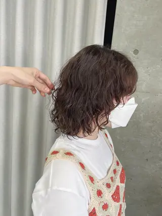 パーマ ボブパーマコテ巻き風 パーマNo1深江秀平のヘアスタイル