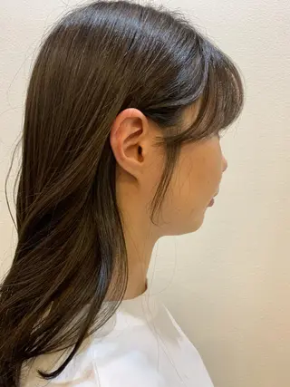 セミロング カラー 韓国🇰🇷髪質改善 Chisaki치사키のヘアスタイル