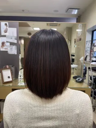 ミディアム CARE SHINSAIBASHI所属・縮毛・酸性ストレート 特化のヘアスタイル