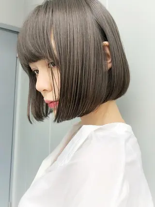 ショート Ryo ／透明感カラーのヘアスタイル