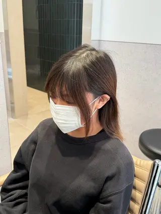 セミロング 映える顔まわり/前髪 特化 💗 ユキマのヘアスタイル