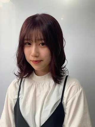 ミディアム カラー 🎀taro ブリーチなしカラーのヘアスタイル