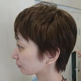 ショート カラー 社内カット講師・店長 菅原賢一のヘアスタイル