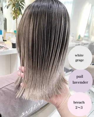 セミロング カラー 山崎俊輔/髪質改善 /バレイヤージュのヘアスタイル