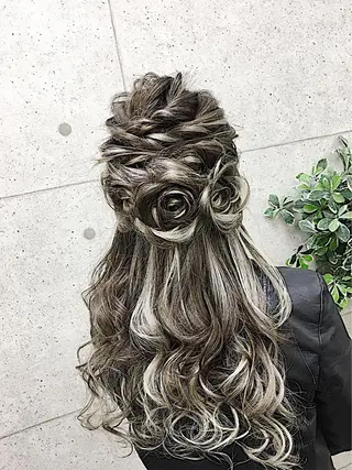 ロング ヘアアレンジ Mululu所属・京都最安価エクステ muuka🦋のヘアスタイル