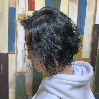 セミロング 嶋村夏実🌼レイヤー 🌸白髪ぼかしのヘアスタイル