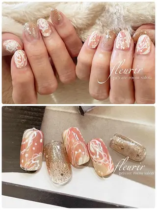 ネイル フルリール 【プライベートサロンのネイルデザイン