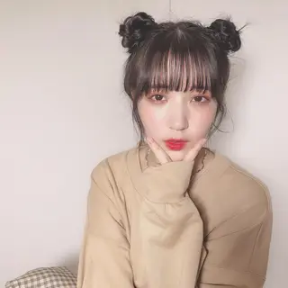 セミロング ヘアアレンジ 店長/mao/ 前髪/顔周りカットのヘアスタイル