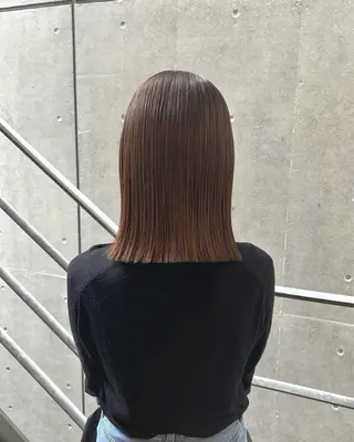 ミディアム 坂田 美空のヘアスタイル