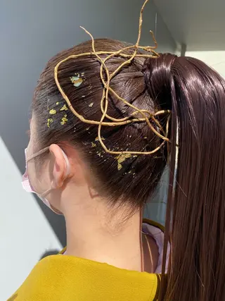 ロング 桑原 菜摘のヘアスタイル