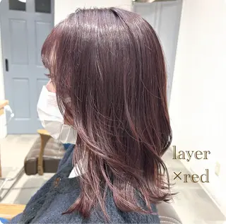 セミロング カラー Eri 🌿透明感カラーのヘアスタイル