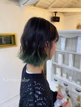 ミディアム カラー flen所属・𖤣𖥧𖥣𖥧田中 姫乃𖤣𖥧𖥣𖡡のヘアスタイル