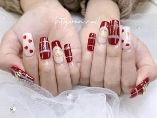 セミロング カラー パーマ ヘアアレンジ キッズ ネイル マツエク・マツパ アイブロウ モナ& ミユのネイルデザイン