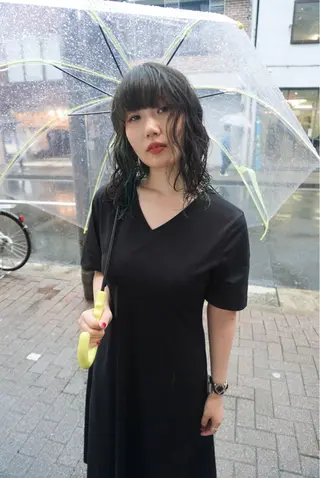 ミディアム パーマ デザインパーマ 藤田和樹のヘアスタイル