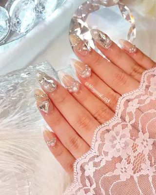 ネイル 23時まで❤︎韓国、 ワンホンネイルのネイルデザイン