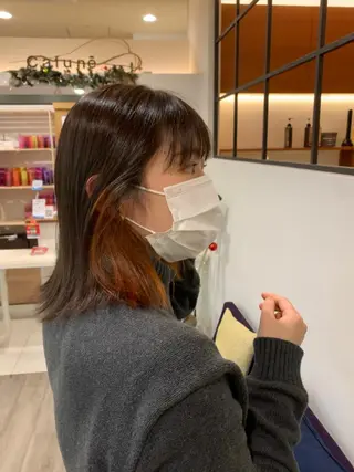 ミディアム カラー Door代官山所属・詩織/パーマ /代官山のヘアスタイル