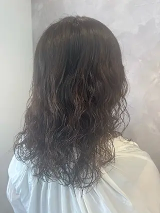セミロング パーマ ヒヨシ ルナのヘアスタイル
