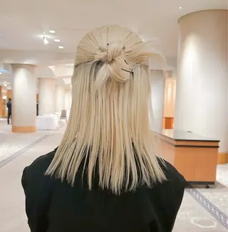 ミディアム カラー moon/髪質改善/ ブリーチ/レイヤー☪のヘアスタイル