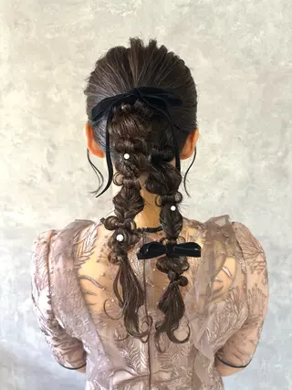 カラー ヘアアレンジ 🫧アレンジ･髪質 改善maica🫧のヘアスタイル