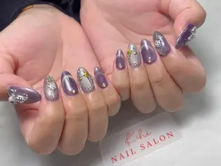 ネイル ユリ🎀長さだし/ パラジェル/持ち込みのネイルデザイン