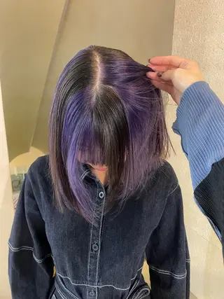 ミディアム カラー シイナ /札幌美容師のヘアスタイル