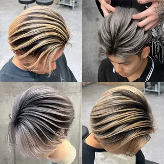 ショート カラー CHROMAN by become所属・RYUKI/ 複雑履歴ハイトーンのヘアスタイル