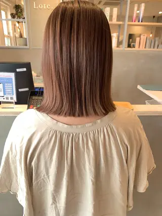 カラー miu🌝 ハイライト/一宮のヘアスタイル