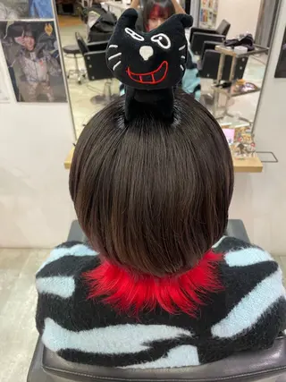 ショート 💖推しカラー💖 オタク美容師✂ゆづきのヘアスタイル