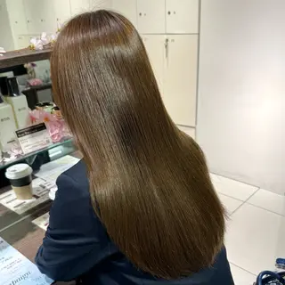 ロング カラー ヘアアレンジ ブリーチなしカラー /ベージュ/安形翔のヘアスタイル