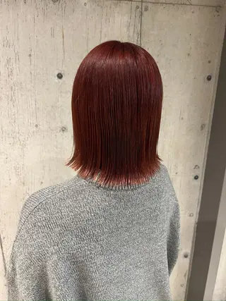 セミロング 透明感/血色カラー/ 似合せレイヤー/ゆいのヘアスタイル