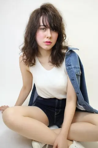 ミディアム クリーピー　オーナー 福田 将太のヘアスタイル