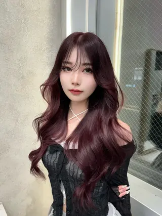 ロング セジュン 韓国レイヤー/顔周りのヘアスタイル