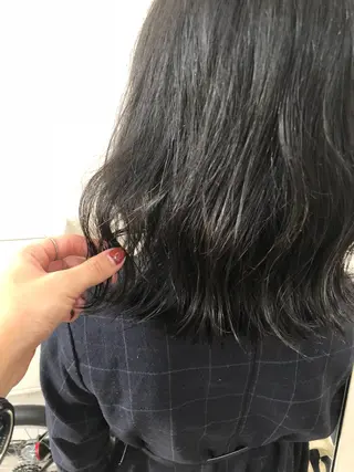 ミディアム カラー 水野 雪 /パーマ/暖色カラーのヘアスタイル