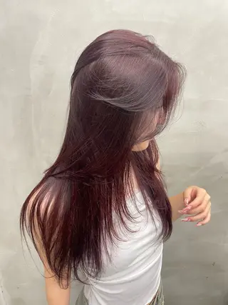 ロング レディースカラー✨ urara渋谷のヘアスタイル