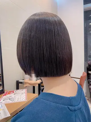 パーマ ボブ/ミディアム 親しみやすさ/さくらのヘアスタイル