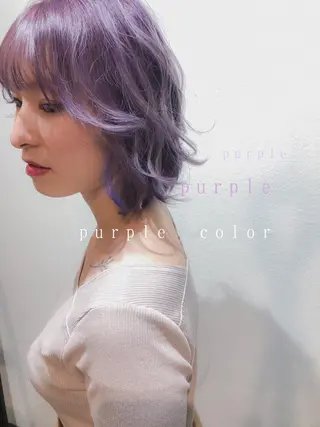 ミディアム カラー カラーパティシエ facce🌼ikoのヘアスタイル