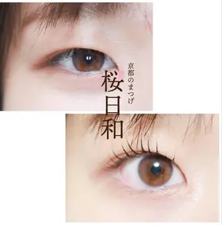 マツエク・マツパ 京都のまつげ桜日和 小島美桜のマツエク・マツパデザイン